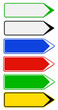 Panneaux de signalisation de différentes couleurs Panneaux de signalisation de différentes couleurs