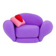 Plasticine armchair