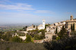 Panoramic view of the church in Assisi Panoramic view of the church in Assisi