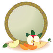 frame with fruits frame with fruits