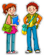 canvas print picture - young student