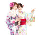Beautiful kimono women. Portrait of asian women.