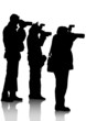 Photographer mans silhouette