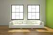 Wohndesign - weisses Sofa
