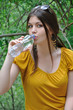 beautiful woman drinking water beautiful woman drinking water