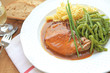 Schweinekotelett mit Bratensauce Schweinekotelett mit Bratensauce