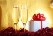 champagne glasses