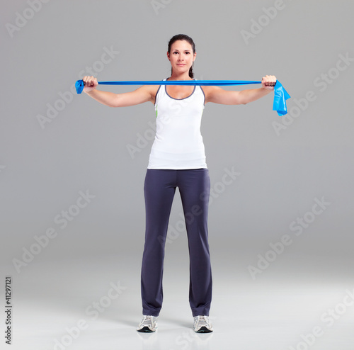 Photo: Training mit Theraband 2 Training mit Theraband 2