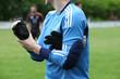torwart beim fussballspiel torwart beim fussballspiel
