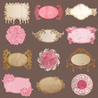 Vector Set: Vintage Paper Frame collection - various tags