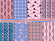 Abstract vector set of scrapbook paper