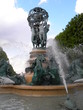 fountain with sculpture, fountain with sculpture,