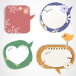 Speech bubbles & scrapbook elements Speech bubbles & scrapbook elements