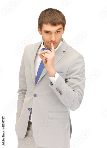 Photo: finger on lips finger on lips