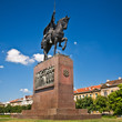 Statue of King Tomislav, first Croatian king, in Zagreb, Croatia