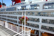 Cruise ship, Canada Place Vancouver BC Canada.