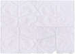 Isolated old white folded paper with torn edges. Isolated old white folded paper with torn edges.