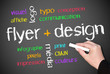 flyer + design - concept de couleur
