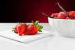 strawberry and vanilla
