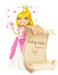 Sweetheart Princess with banners - your fairy tale begins here