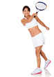 Woman playing tennis