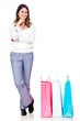 canvas print picture - Woman shopping
