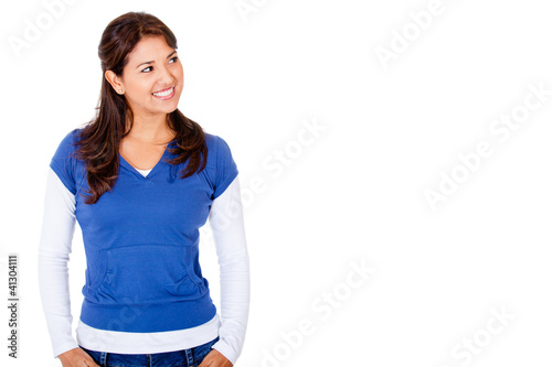 Photo: Woman looking to the side Woman looking to the side