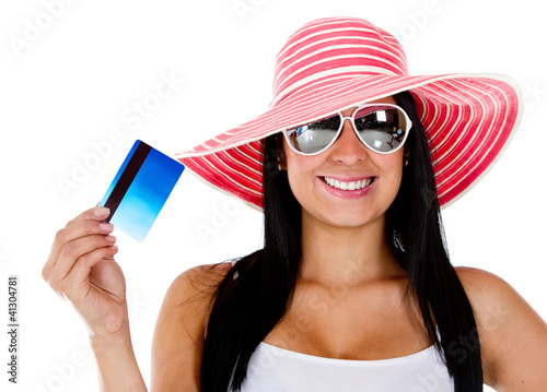 Photo: Woman planning her vacations Woman planning her vacations