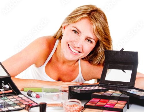Photo: Woman with makeup Woman with makeup