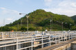 Detail of dam with power station