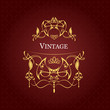 Invitation vintage card. Wedding or Valentine`s Day. Vector illu Invitation vintage card. Wedding or Valentine`s Day. Vector illu