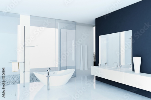 Illustration: Modern Luxury Bathroom Design Interior Modern Luxury Bathroom Design Interior