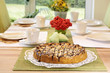 Apfelkuchen auf Kaffeetafel