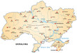 Inselkarte der Ukraine