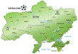 Fussballkarte der Ukraine