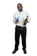 African American Man with Wine African American Man with Wine