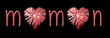 Maman, feu d'artifice coeur