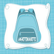 Vector baby boy arrival scrapbook card Vector baby boy arrival scrapbook card