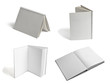 leaflet notebook textbook white blank paper template