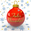 Christmas Tree Bauble - Feliz Navidad