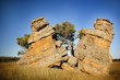 Split Rocks with Woman
