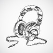 Sketched headphones