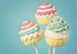 Colorful cupcake pops Colorful cupcake pops