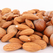 closeup on almonds closeup on almonds