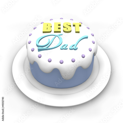 Illustration: Fathers Day Cake Fathers Day Cake