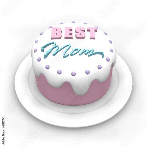 Illustration: Mothers Day Cake Mothers Day Cake
