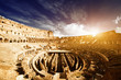inside of Colosseum in Rome, Italy inside of Colosseum in Rome, Italy