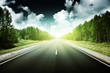 road in forest
