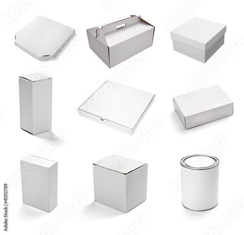 Foto: blank white box container blank white box container