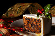 Foto: Slice Of Christmas Cake Slice Of Christmas Cake